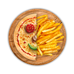 Kids Pizza Margherita & Chips 